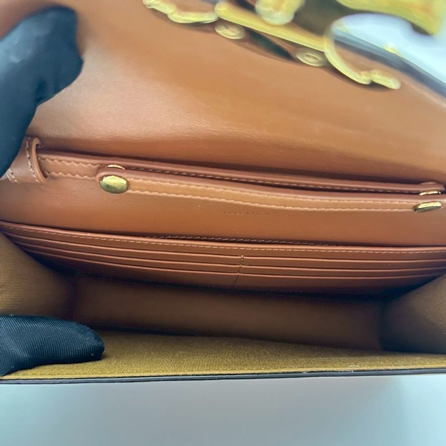 Cp值超高😍99新日常必備🆕Celine 凱旋門logo老花鏈條Woc斜挎單肩包-10