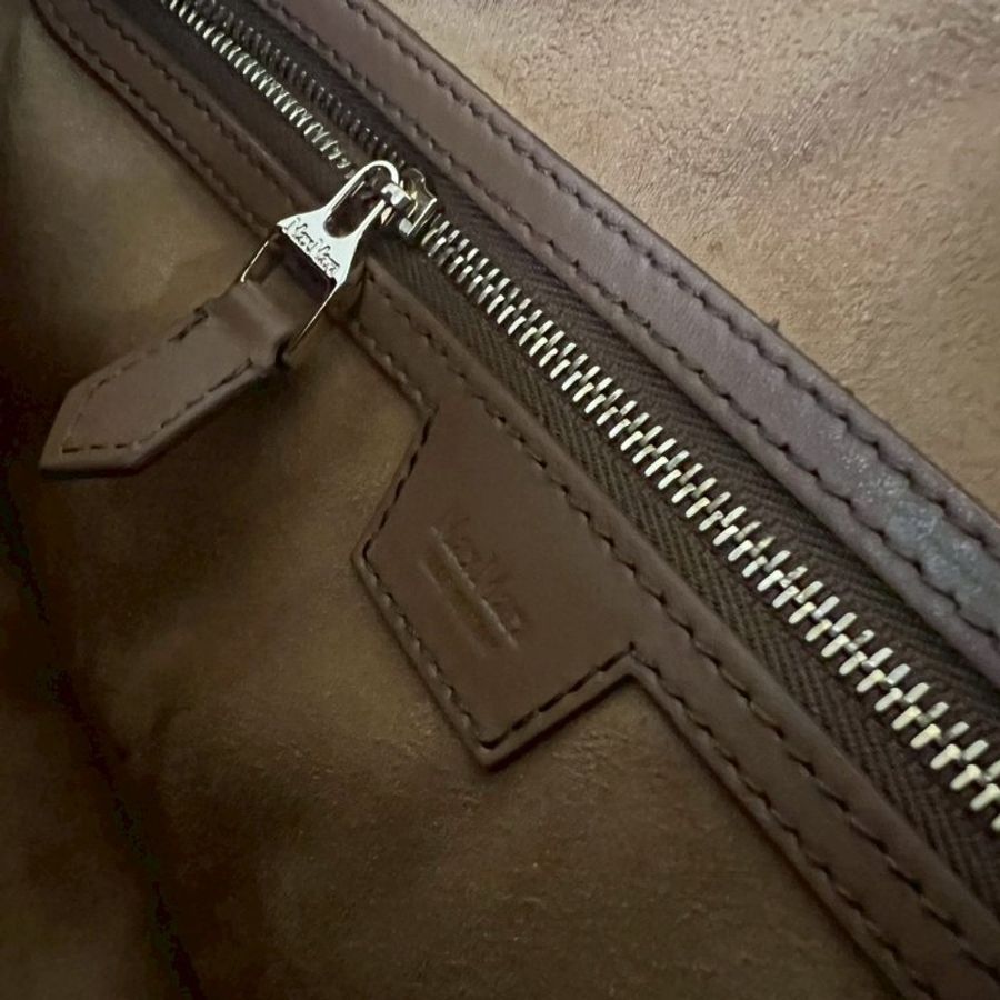 全新MAX MARA CAMMELLO駱駝棕色毛包 郵差包 側背包 斜背包-16