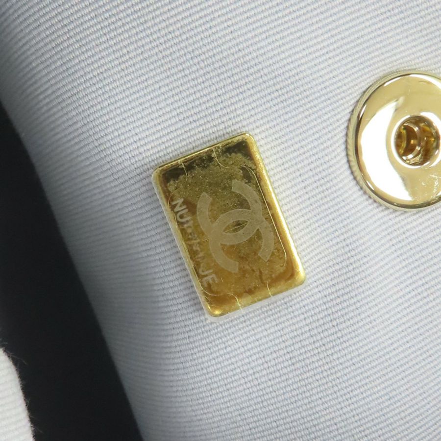 淡藍色 菱格紋牛皮 Duma 後背包【CHANEL 香奈兒】 AS3618-8