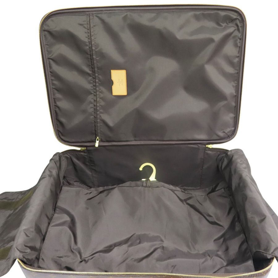 原棕色花帆布Pegase 55行李箱(掛牌有印字)【LOUIS VUITTON LV 路易威登】M23294-4