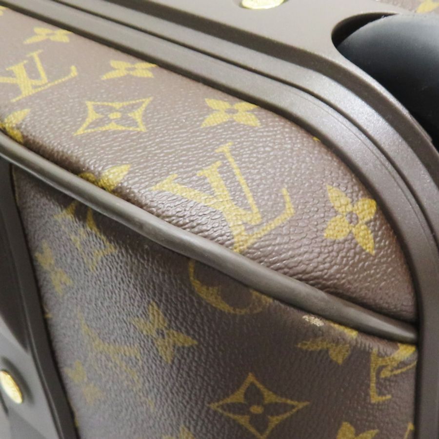 原棕色花帆布Pegase 55行李箱(掛牌有印字)【LOUIS VUITTON LV 路易威登】M23294-11