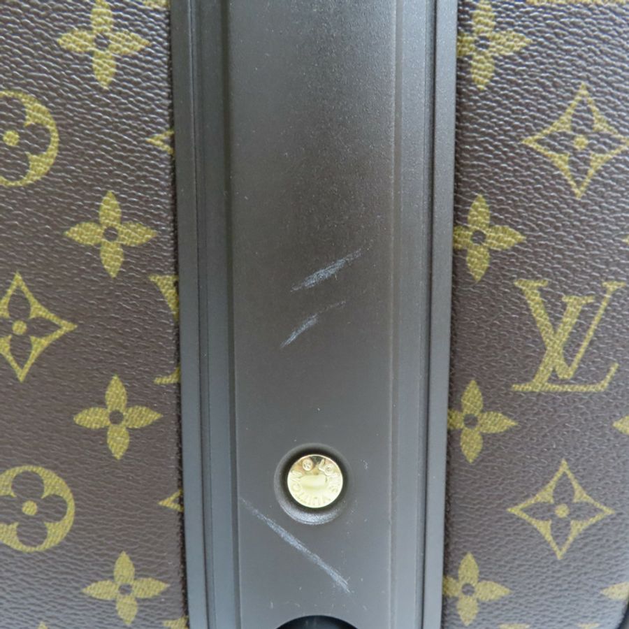 原棕色花帆布Pegase 55行李箱(掛牌有印字)【LOUIS VUITTON LV 路易威登】M23294-12