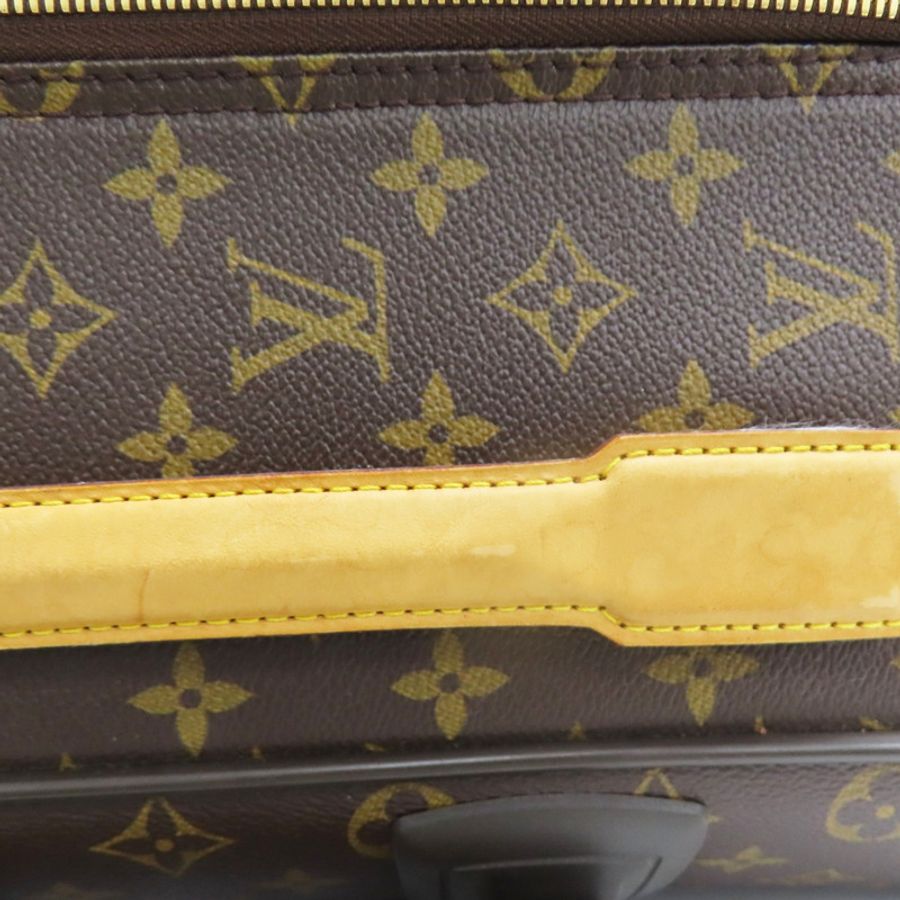 原棕色花帆布Pegase 55行李箱(掛牌有印字)【LOUIS VUITTON LV 路易威登】M23294-14