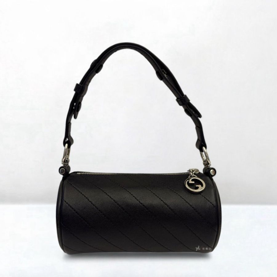 Gucci Blondie Mini黑牛皮圓筒單肩包760170-1