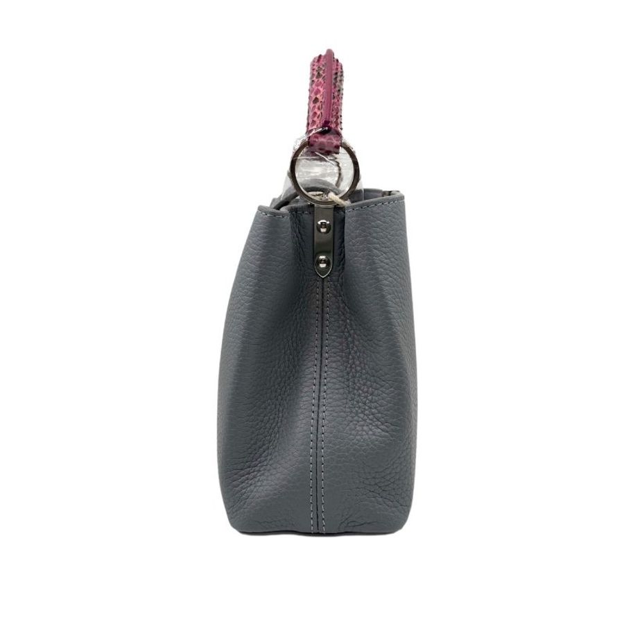 [ 2535 ] 路易威登 LOUIS VUITTON Capucines 大號 大象灰色 荔枝皮-3