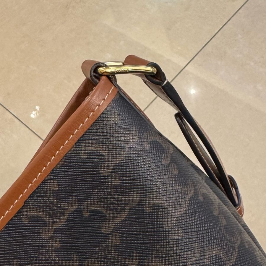 Celine 經典老花深咖色水桶包小號-16