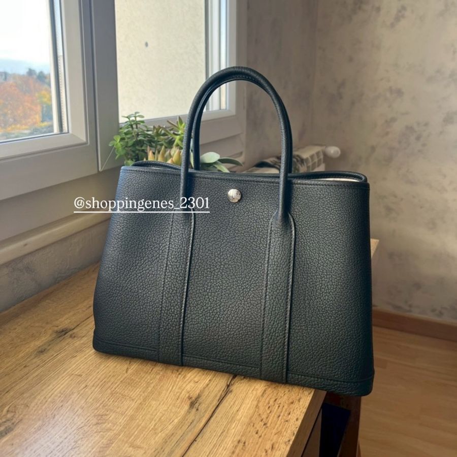 沒有了勿下單🧬愛馬仕 Hermès 花園包 30 garden party 30全皮革 黑色-1