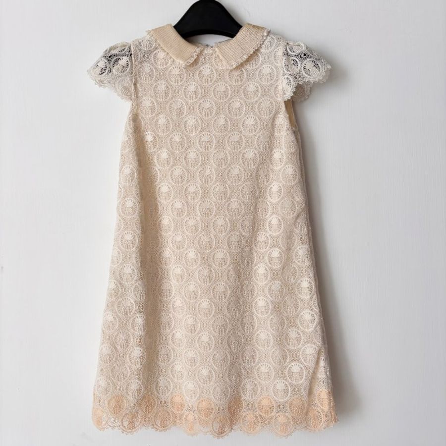 ::GUCCI:: 8號童裝 蕾絲邊浪漫可愛小洋裝 女童-0
