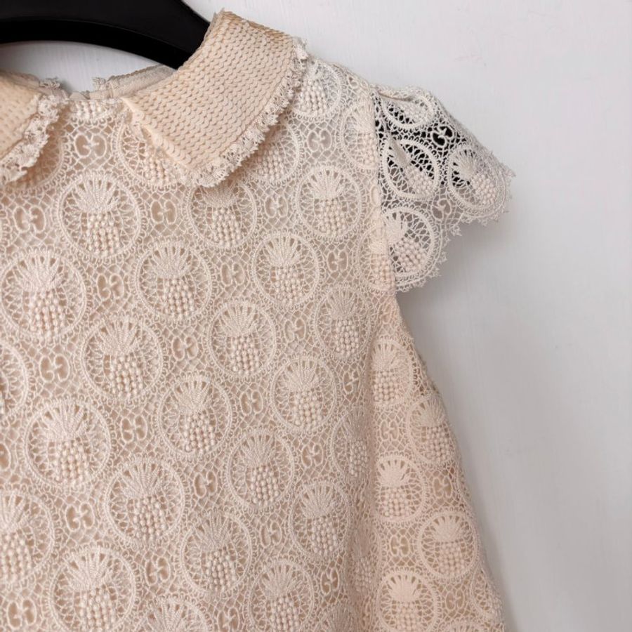 ::GUCCI:: 8號童裝 蕾絲邊浪漫可愛小洋裝 女童-9