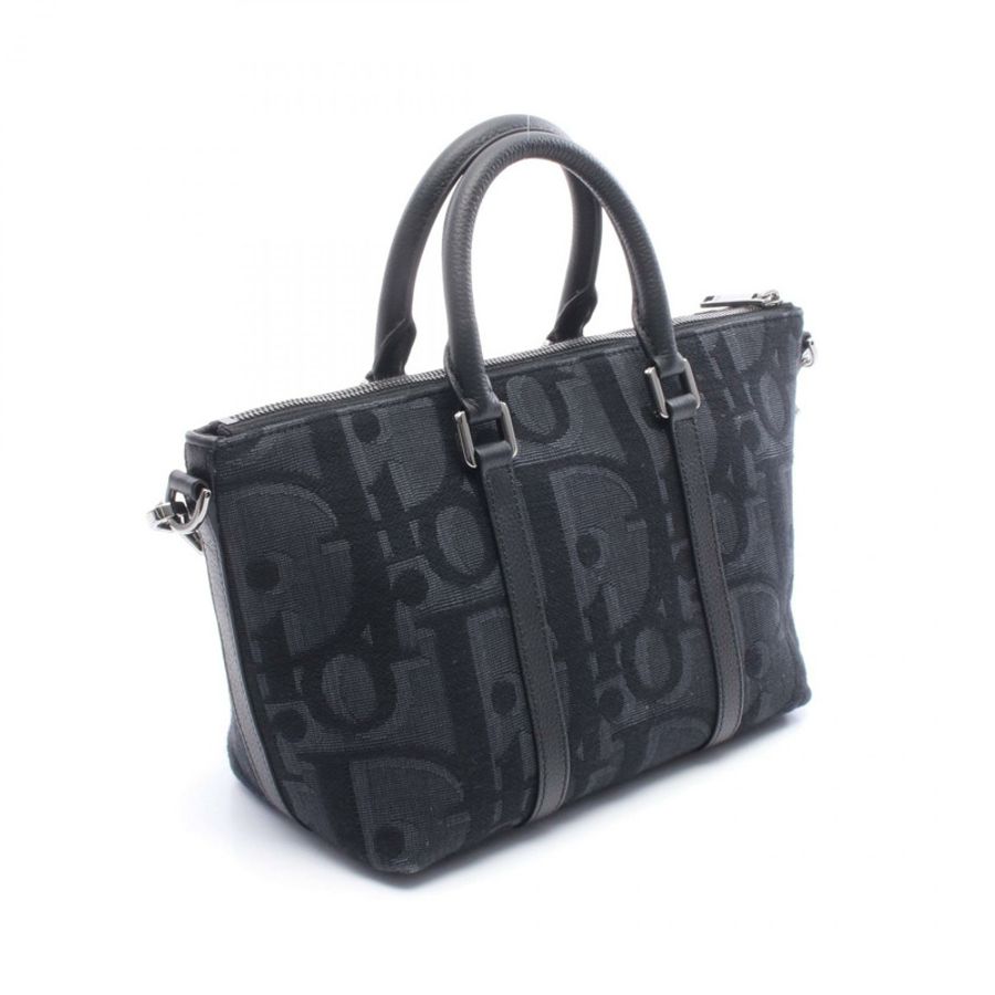 Christian Dior Weekender 25 Maxi-O-Break 兩用肩背手提包,帆布海軍藍-1