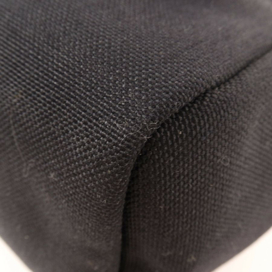 HERMES 帆布/皮革Herbag PM金扣手挽肩背兩用袋Noir-11