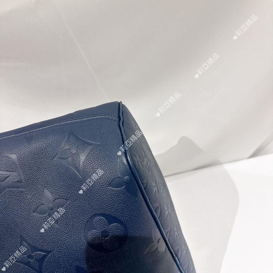 莉亞精品♡ LV Neverfull MM 深藍色 二手美包-7