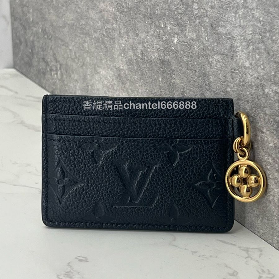 💗香緹國際精品💗 640 LV 黑壓紋卡夾-0