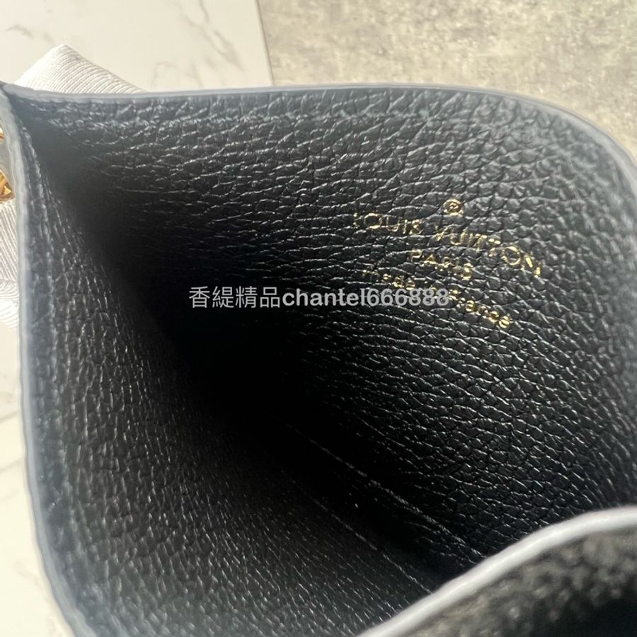 💗香緹國際精品💗 640 LV 黑壓紋卡夾-4