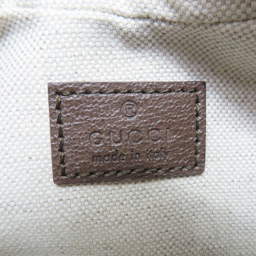 烏木色雙G Supreme帆布Attache肩背【GUCCI 古馳】 699409-5
