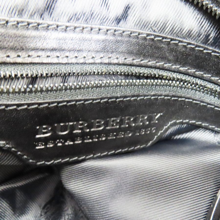 黑色牛皮肩背【BURBERRY 巴寶莉】-6