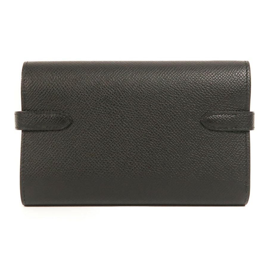 HERMES Epsom皮革Kelly Compact Wallet金扣錢包-1