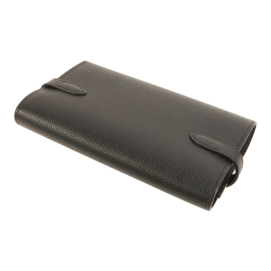 HERMES Epsom皮革Kelly Compact Wallet金扣錢包-3