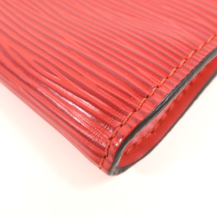 LOUIS VUITTON Epi Pochette Accessories金扣手挽袋-10