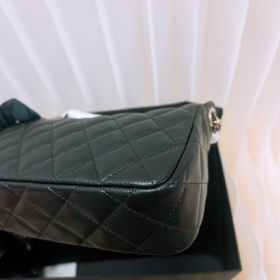 Chanel 黑金牛皮麻將包/麻雀包-2