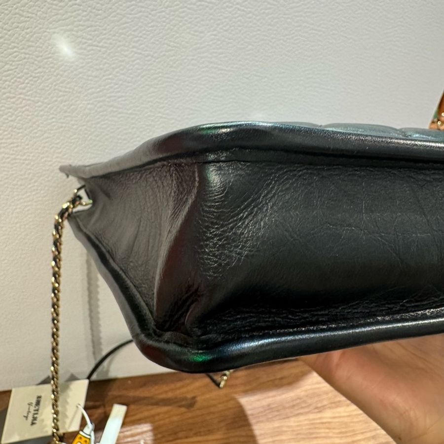Chanel/香奈兒油蠟皮20P限量款徽章系列限量款2way托特琴譜包-6