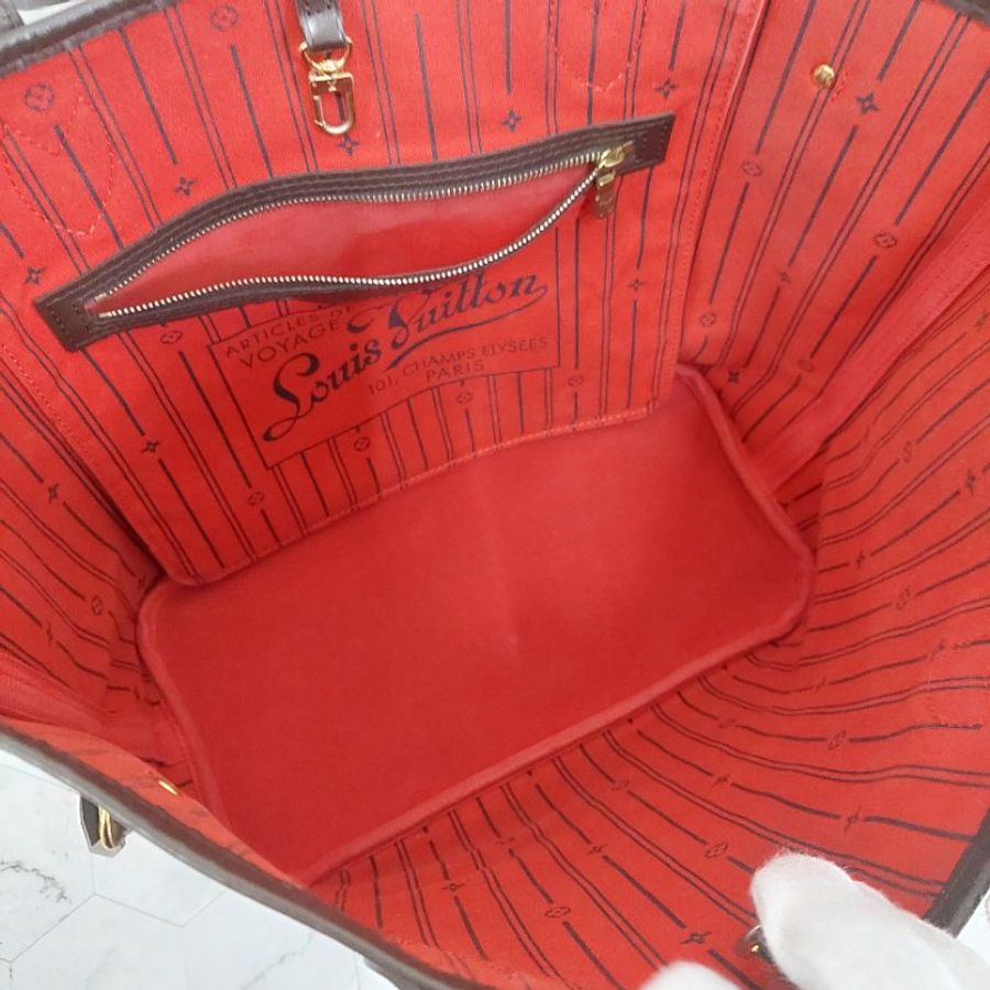 LV Neverfull MM🌈實品拍照🌈中款 棋盤格 托特包 N51105~~二手-69