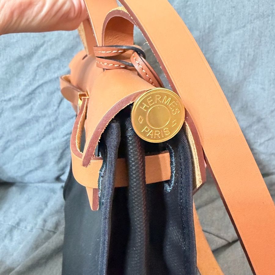 Hermes 愛馬仕herbag/防水布-12