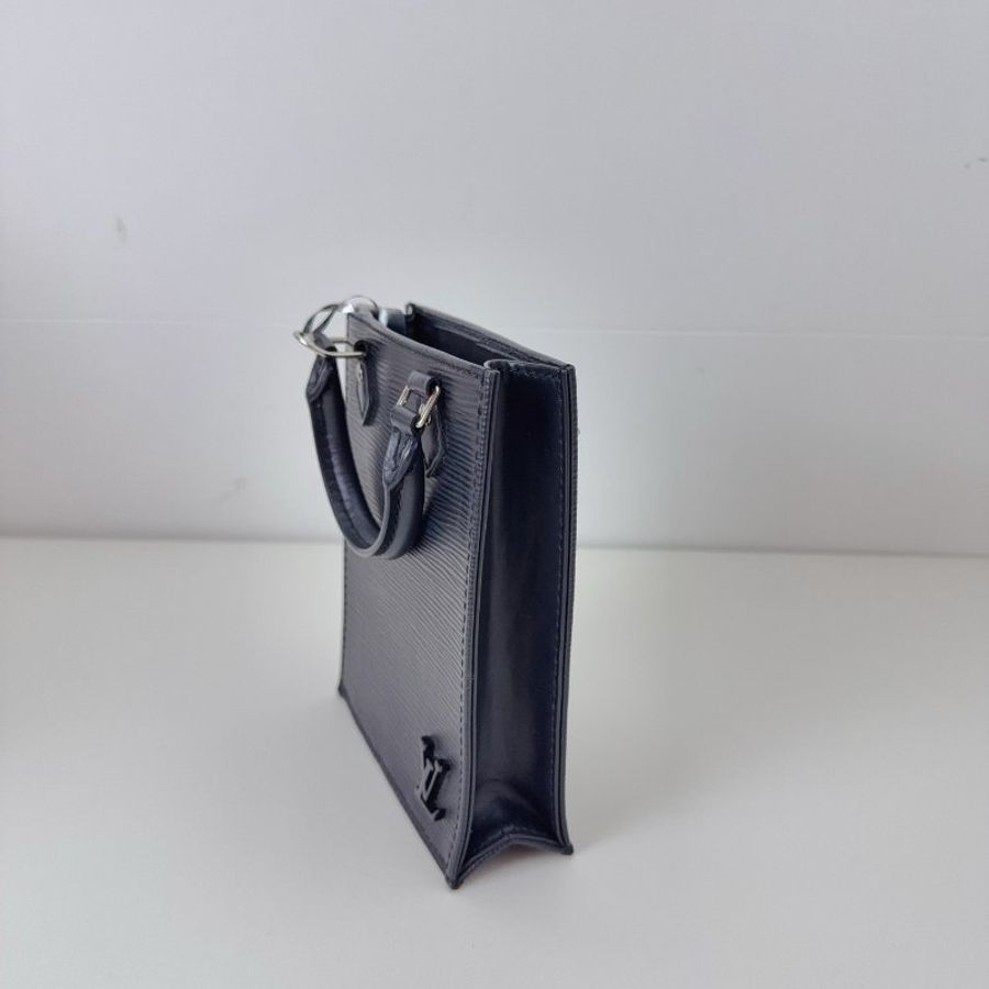 LV 路易威登 黑色 水波纹 牛皮 mini 琴譜包-3