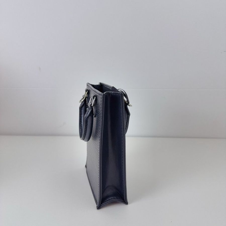 LV 路易威登 黑色 水波纹 牛皮 mini 琴譜包-4
