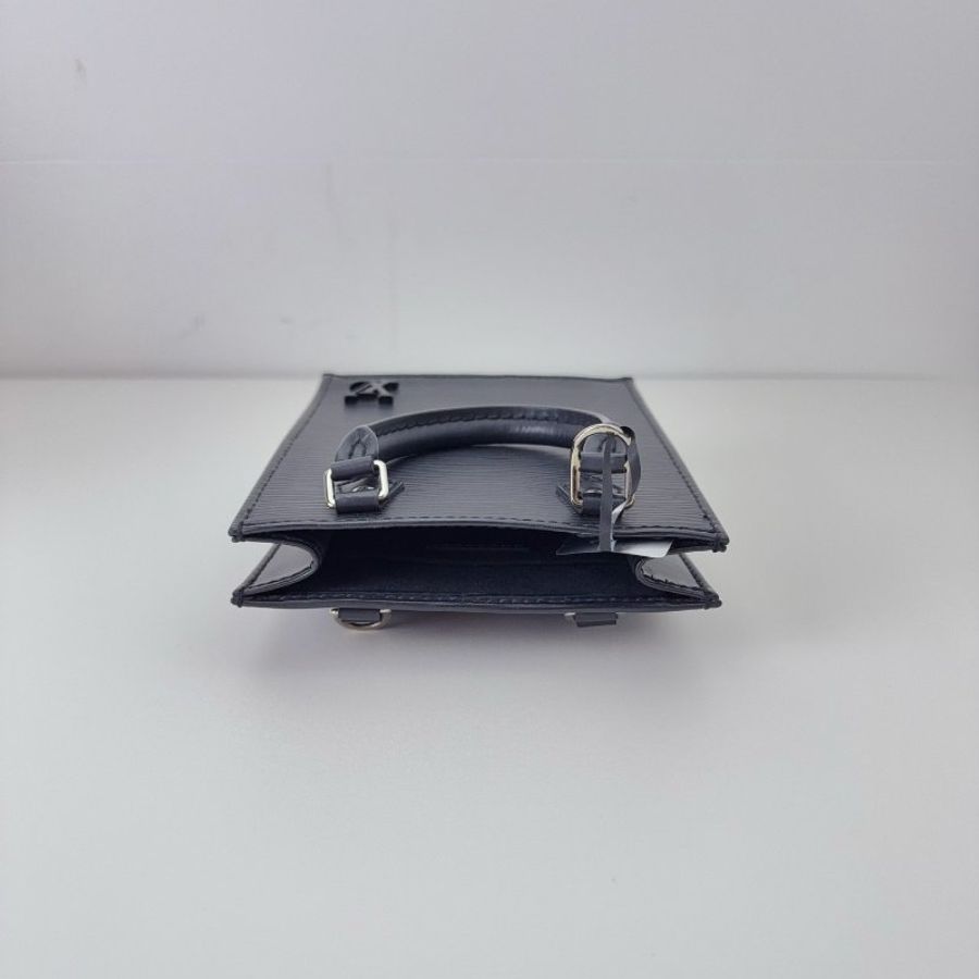 LV 路易威登 黑色 水波纹 牛皮 mini 琴譜包-5