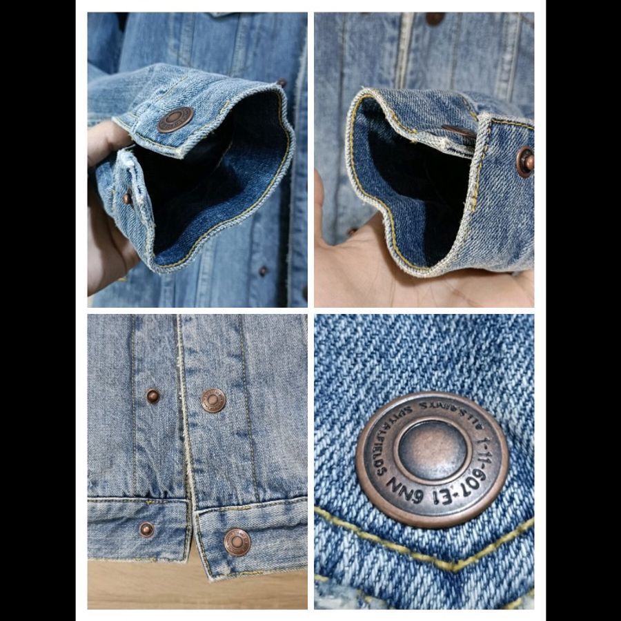 Allsaints Ikano Denim Jacket 淺色 羊羔毛 丹寧外套 牛仔外套 男XS-5