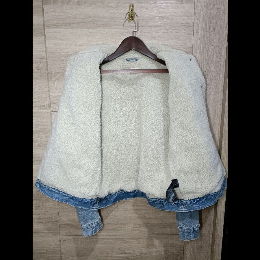 Allsaints Ilkley Jacket 淺色 羊羔毛 丹寧外套 牛仔外套 男XS-6