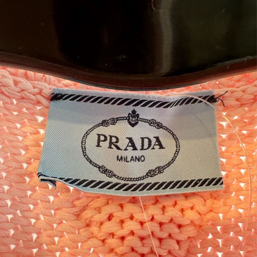 prada粉色針織背心-1