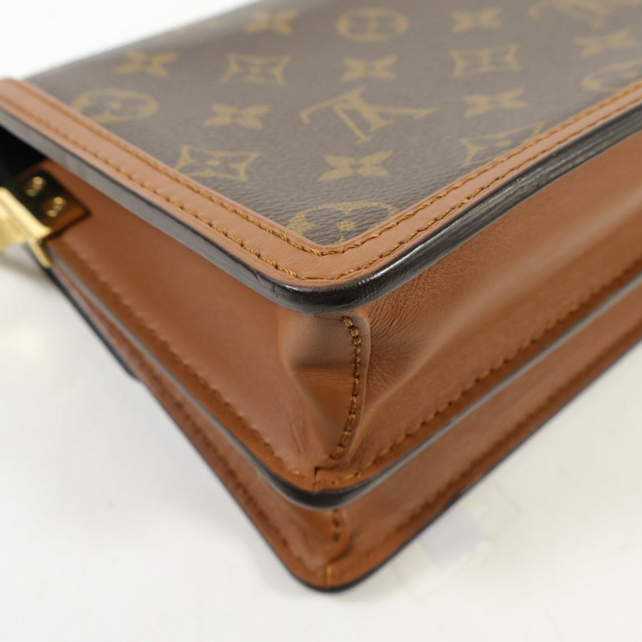 LOUIS VUITTON Monogram Reverse Mini Dauphine金扣肩背袋-6