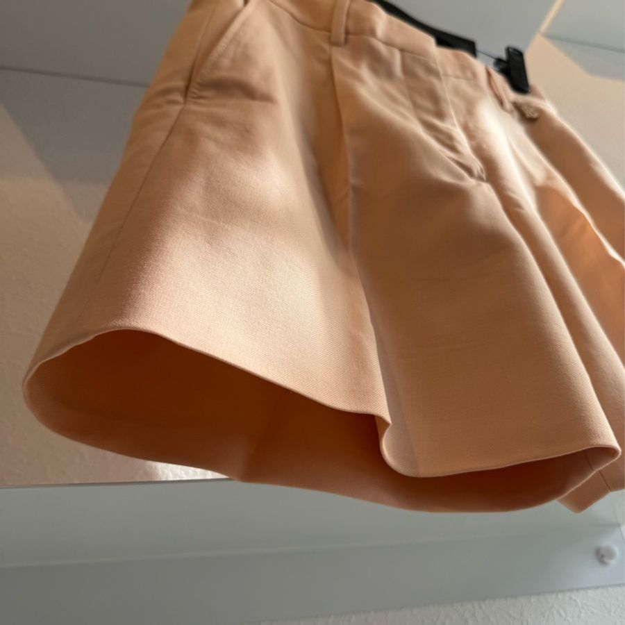 Burberry 粉橘色TB短褲-5