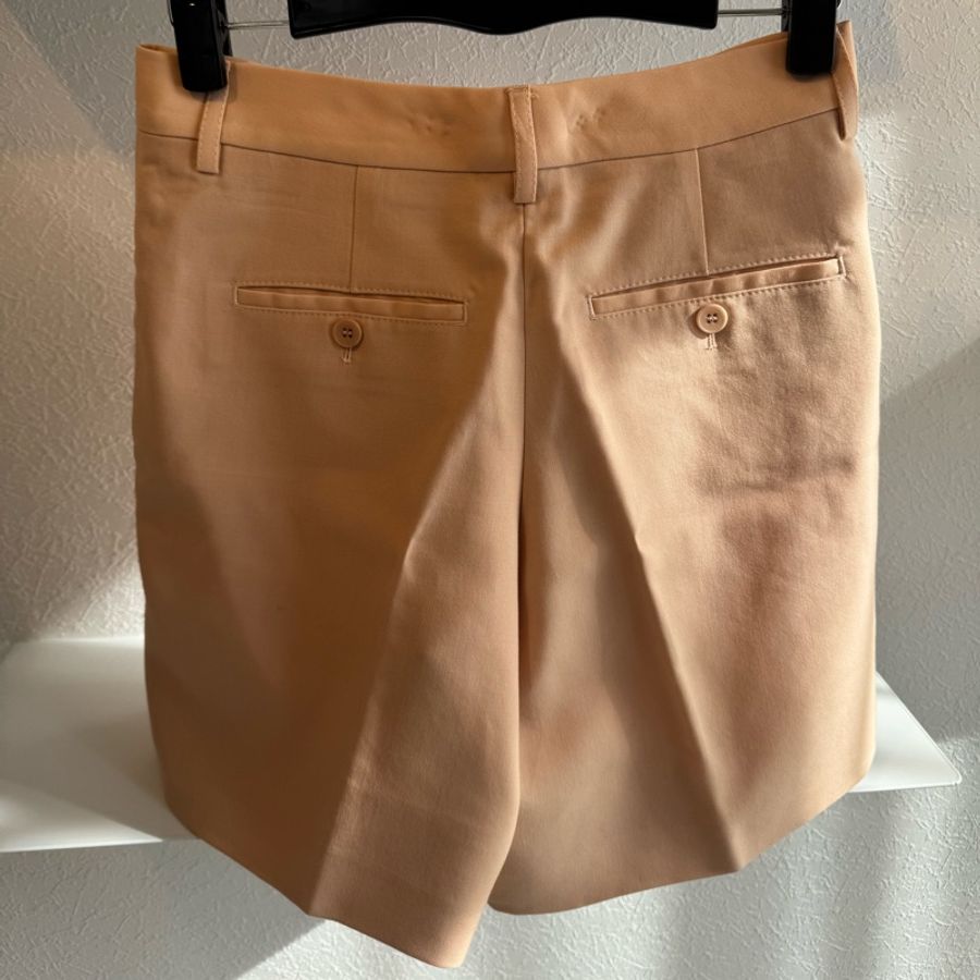 Burberry 粉橘色TB短褲-7
