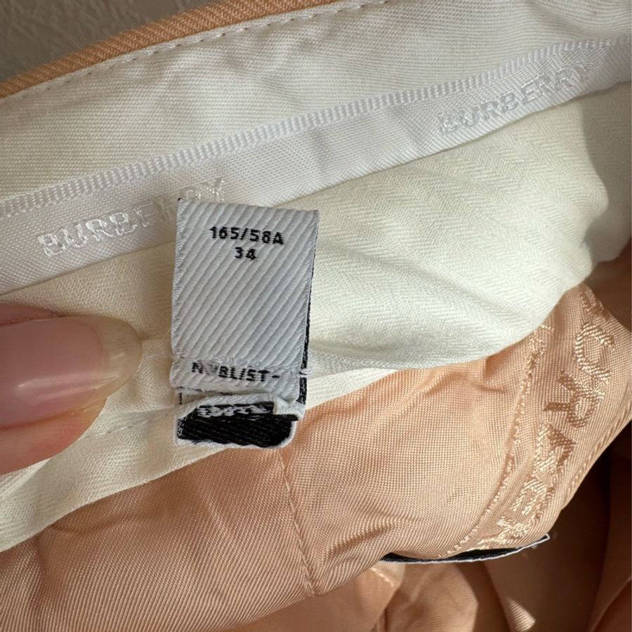 Burberry 粉橘色TB短褲-15