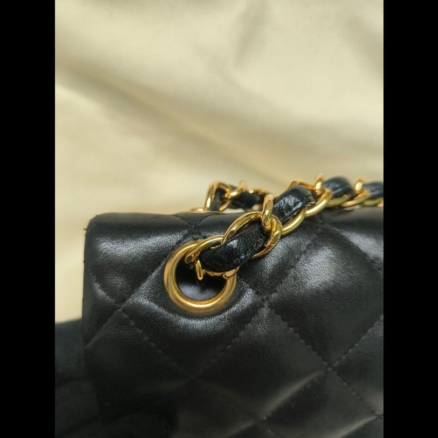 ㊣✨Chanel✨(附購證)香奈兒 小香 CF Jumbo 30 黑金 羊皮 雷標 保卡 掀蓋 菱格紋 皮穿鏈 單肩包 鏈條包 信封包 斜背包/二手包/二手精品/保證正品🌳二手樹屋🌳-22