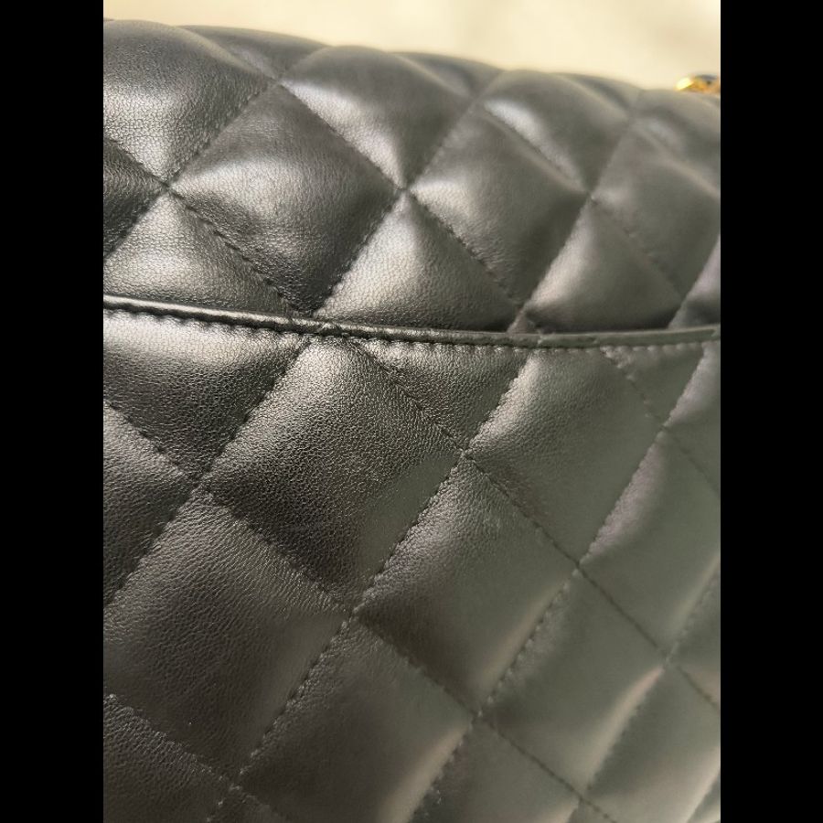 ㊣✨Chanel✨(附購證)香奈兒 小香 CF Jumbo 30 黑金 羊皮 雷標 保卡 掀蓋 菱格紋 皮穿鏈 單肩包 鏈條包 信封包 斜背包/二手包/二手精品/保證正品🌳二手樹屋🌳-34