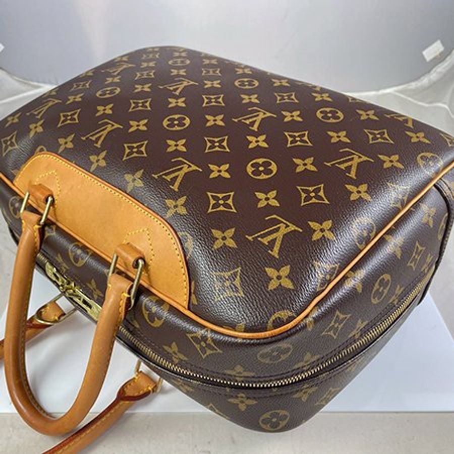 *奢華大道國際精品*【L3295】LV原花原花DEAUVILLE大珍手提包 M47270-3
