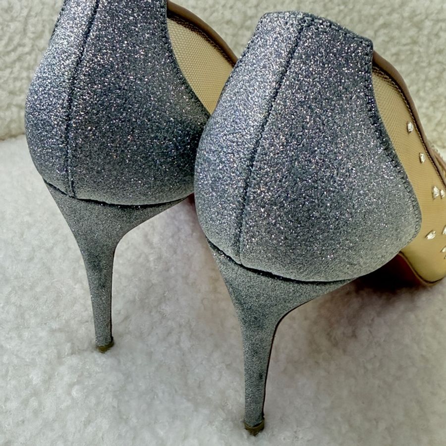 全新 Christian louboutin CL 红底鞋水鑽高跟鞋 37.5碼-2
