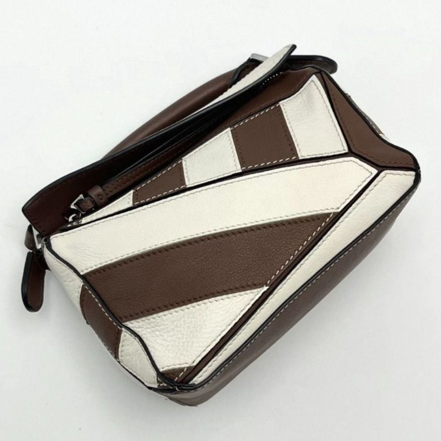 LOEWE puzzle拼色mini幾何包 17*10*7.5 9新配件塵袋-2