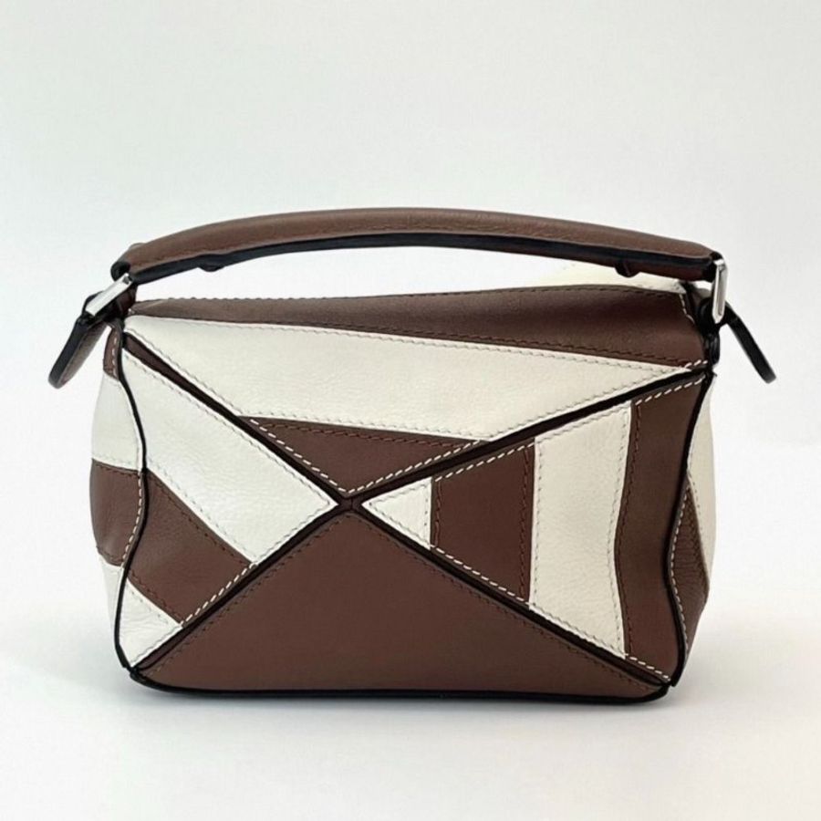 LOEWE puzzle拼色mini幾何包 17*10*7.5 9新配件塵袋-3