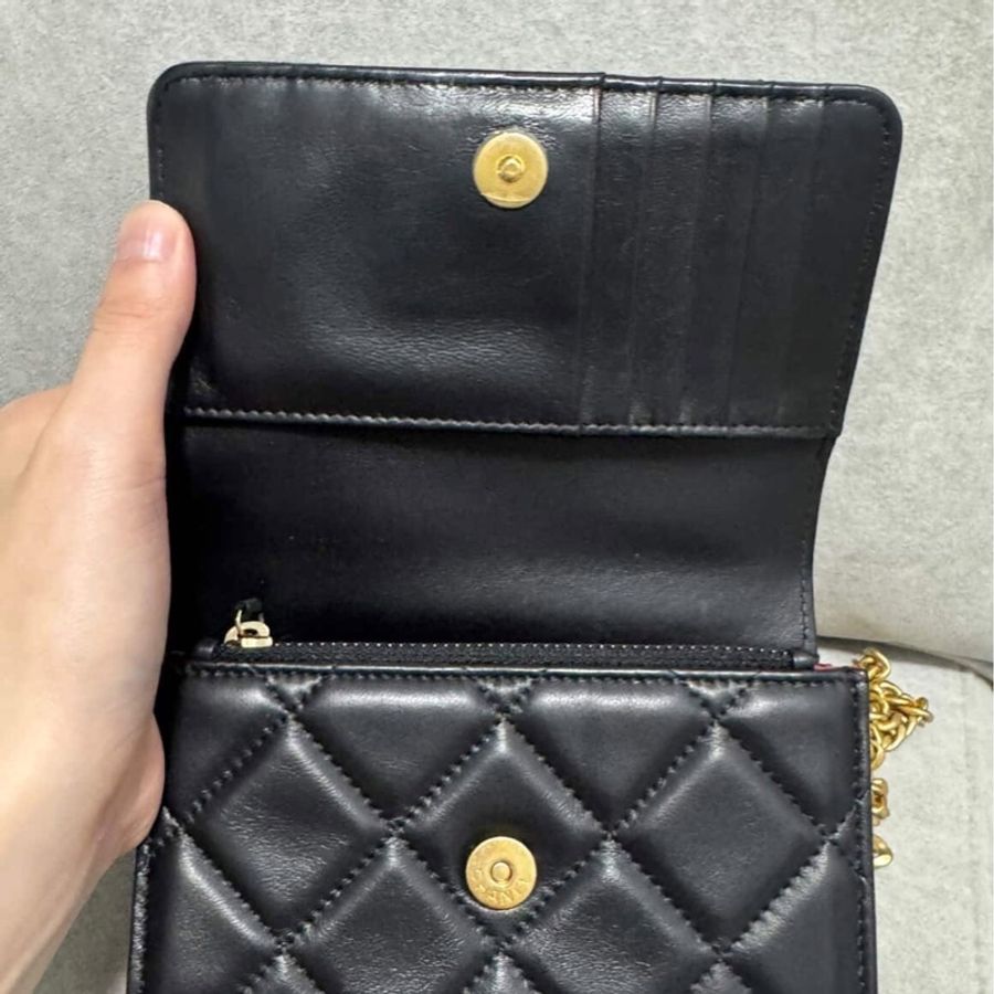 香奈兒 Chanel 22P琺瑯扣WOC(雷標保卡防塵袋)-21