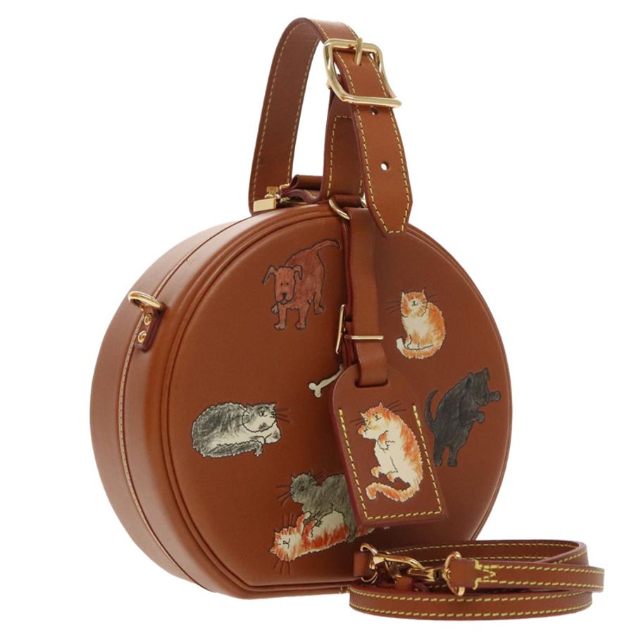 【日本直送】路易威登 Catgram Petite Boite Chapeau 棕色單肩背包 M52972 正品 98529SM-0