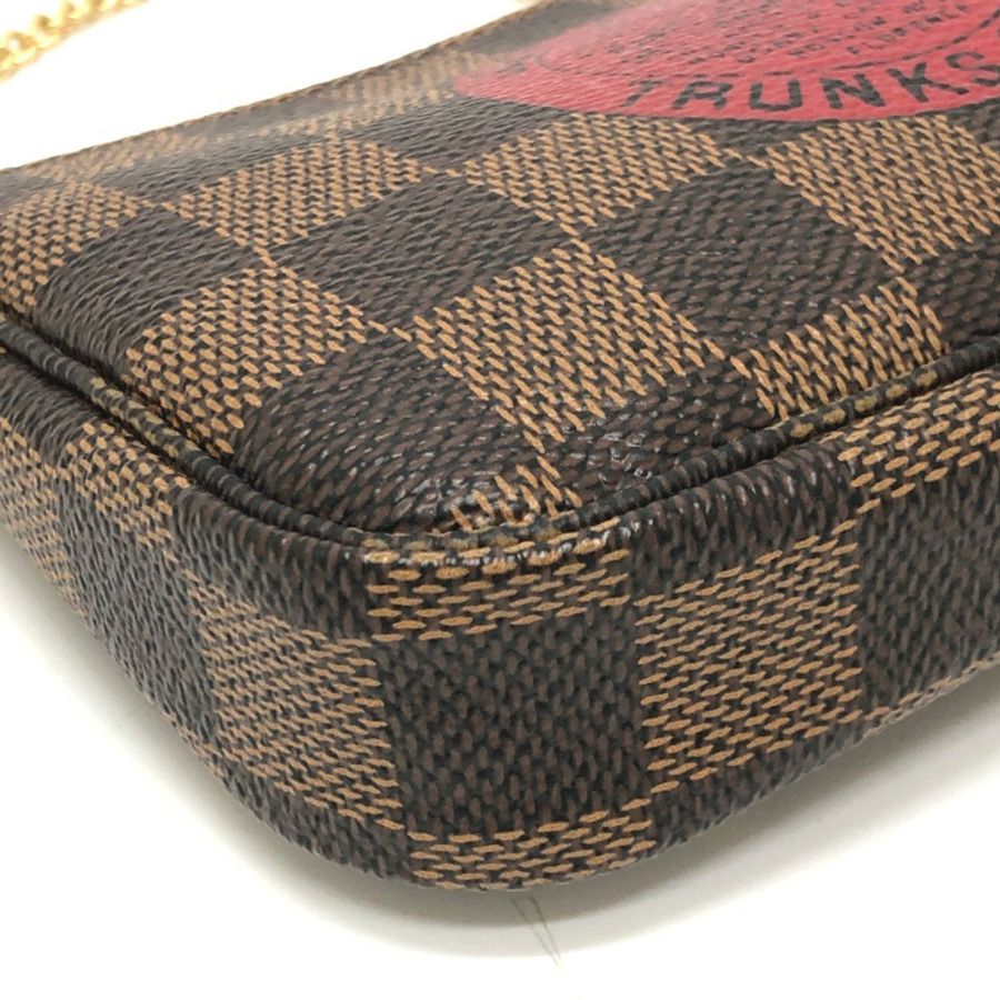 路易威登 N58011 迷你 Pochette Accessoires T&B 包袋配件包 Damier 帆布 女士 Ebene 棕色-6