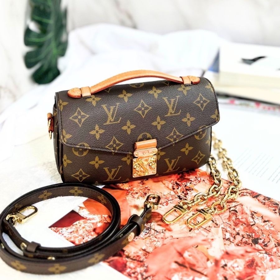 LV Metis Pochette East West 老花橫版郵差包 晶片款-0