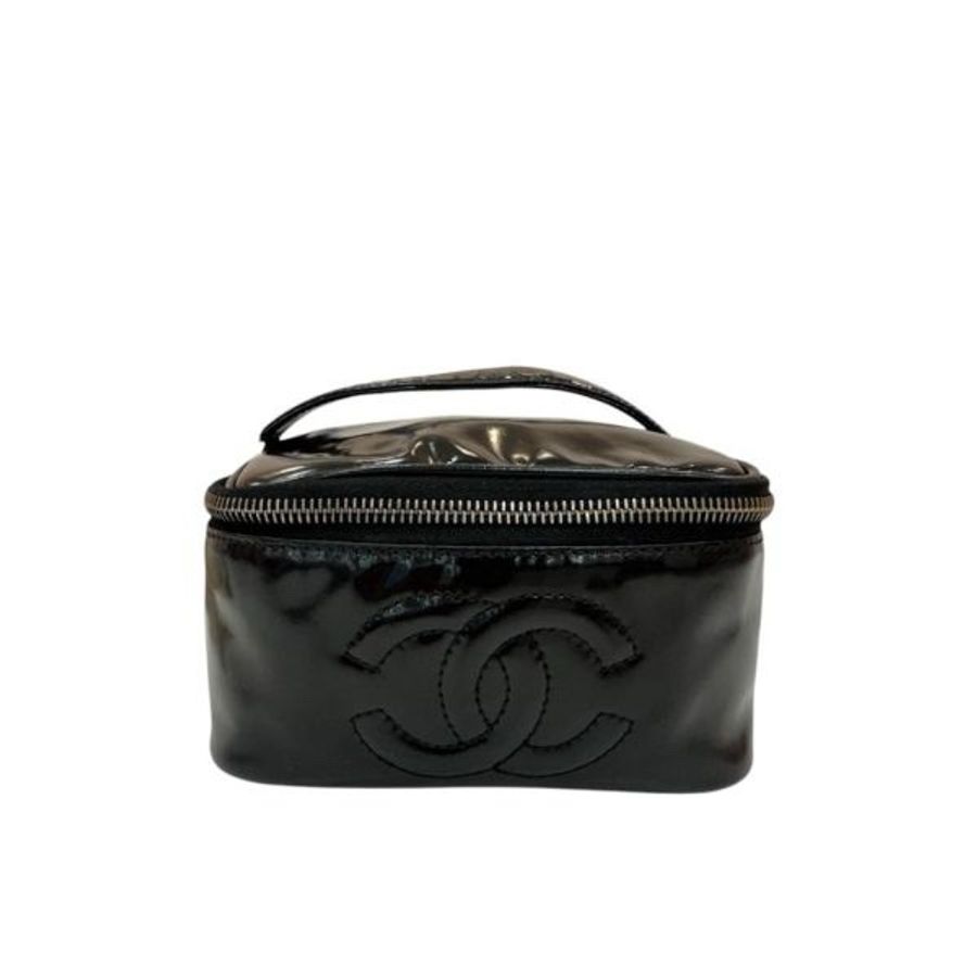 【赫蒂國際精品】 Chanel 香奈兒 漆皮化妝包 vintage-0