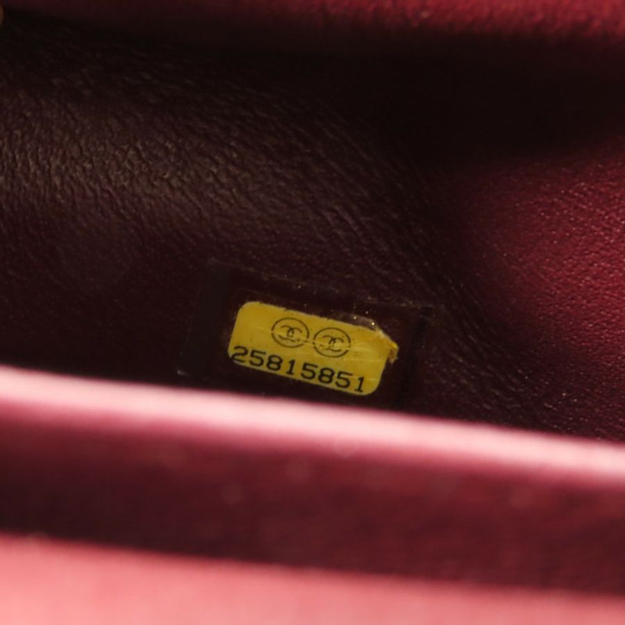 CHANEL 牛皮皮革Classic 25金扣鏈帶肩背袋-8