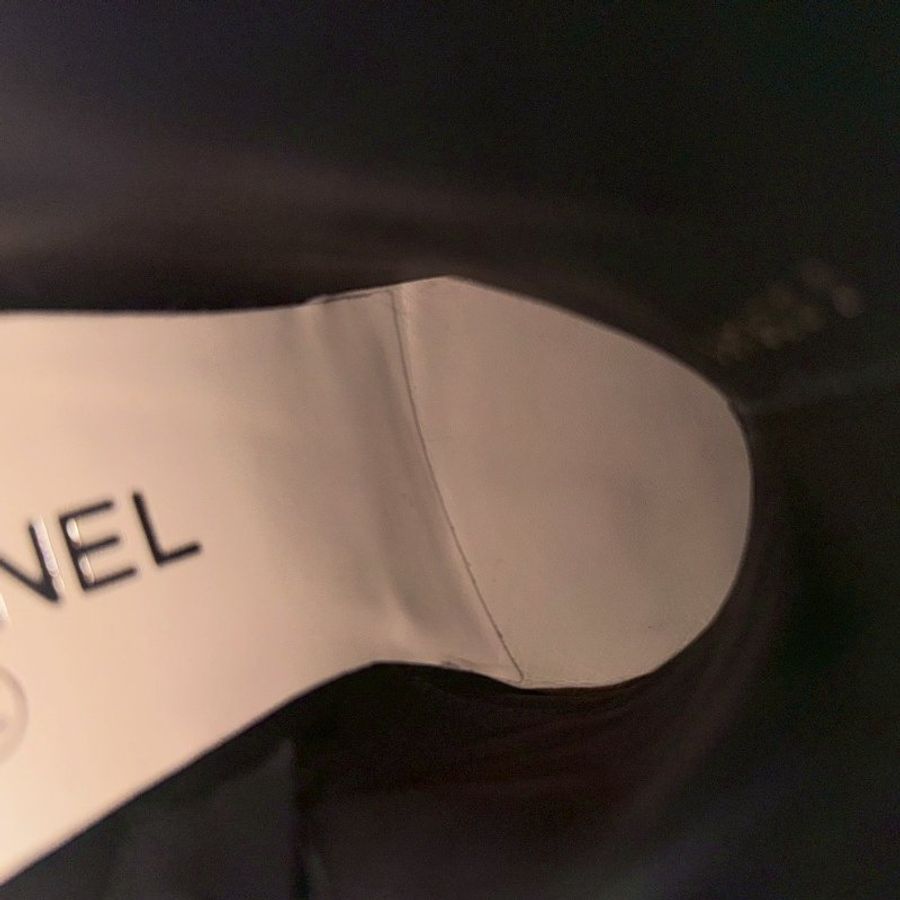 #全網最低✨#打折出清 Chanel 黑色珍珠低跟短靴-18